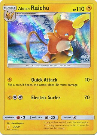 Alolan Raichu (30/30) [Sun & Moon: Trainer Kit - Alolan Raichu] | Exor Games New Glasgow