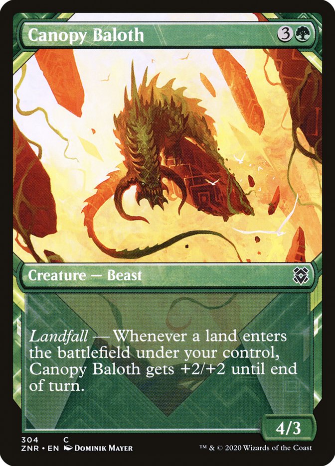 Canopy Baloth (Showcase) [Zendikar Rising] | Exor Games New Glasgow