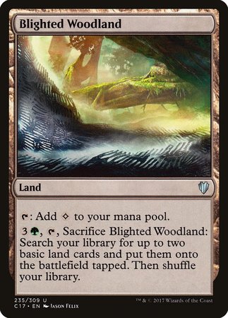 Blighted Woodland [Commander 2017] | Exor Games New Glasgow