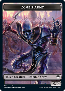 Zombie // Zombie Army Double-Sided Token [Starter Commander Decks] | Exor Games New Glasgow