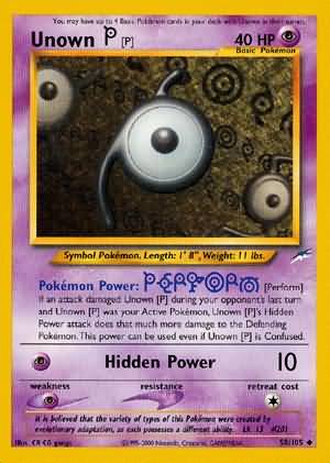 Unown [P] (58/105) [Neo Destiny Unlimited] | Exor Games New Glasgow