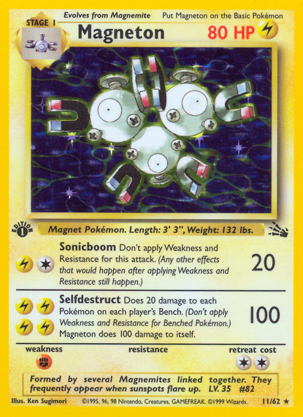 Magneton (11/62) [Fossil 1st Edition] | Exor Games New Glasgow