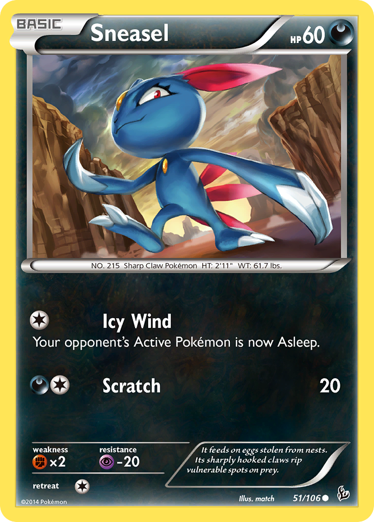 Sneasel (51/106) [XY: Flashfire] | Exor Games New Glasgow