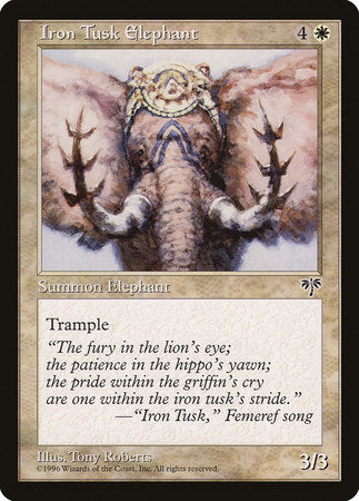 Iron Tusk Elephant [Mirage] | Exor Games New Glasgow