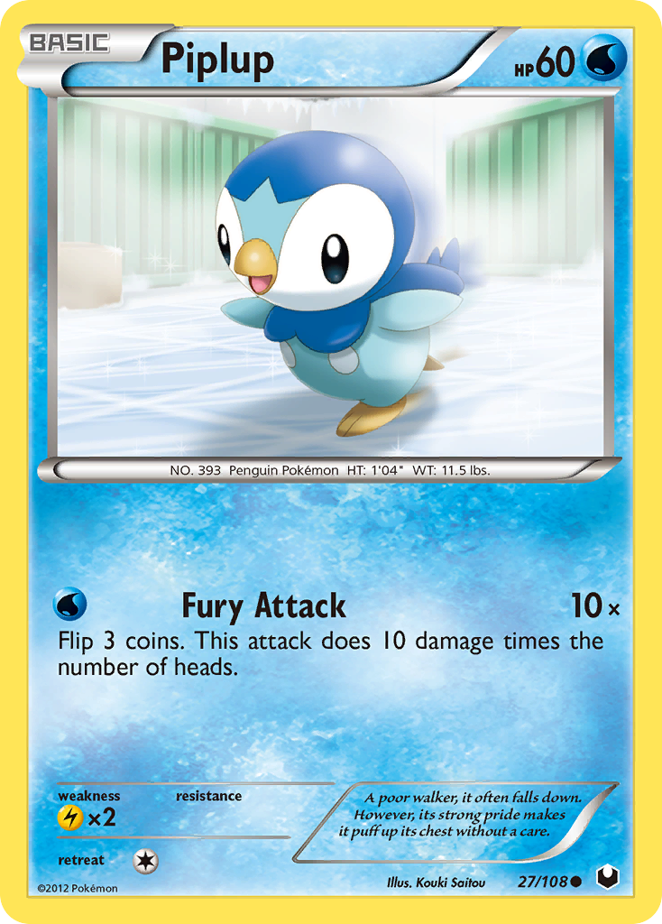 Piplup (27/108) [Black & White: Dark Explorers] | Exor Games New Glasgow