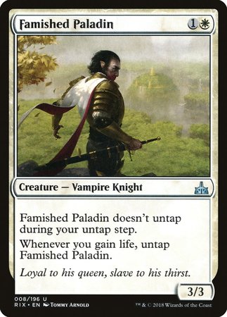 Famished Paladin [Rivals of Ixalan] | Exor Games New Glasgow