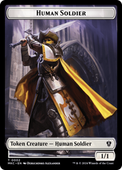 City's Blessing // Human Soldier Double-Sided Token [Murders at Karlov Manor Commander Tokens] | Exor Games New Glasgow