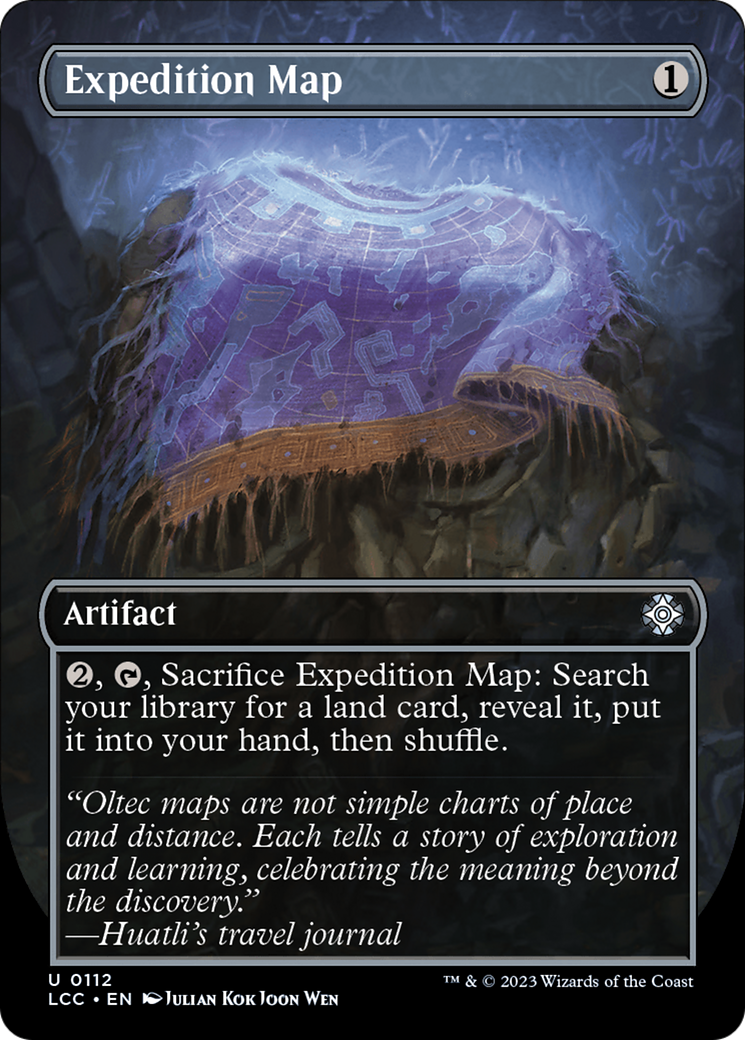 Expedition Map (Borderless) [The Lost Caverns of Ixalan Commander] | Exor Games New Glasgow