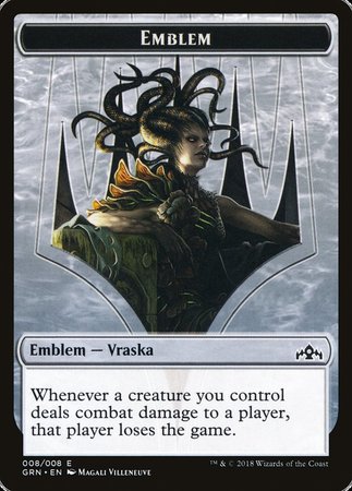 Emblem - Vraska, Golgari Queen [Guilds of Ravnica Tokens] | Exor Games New Glasgow