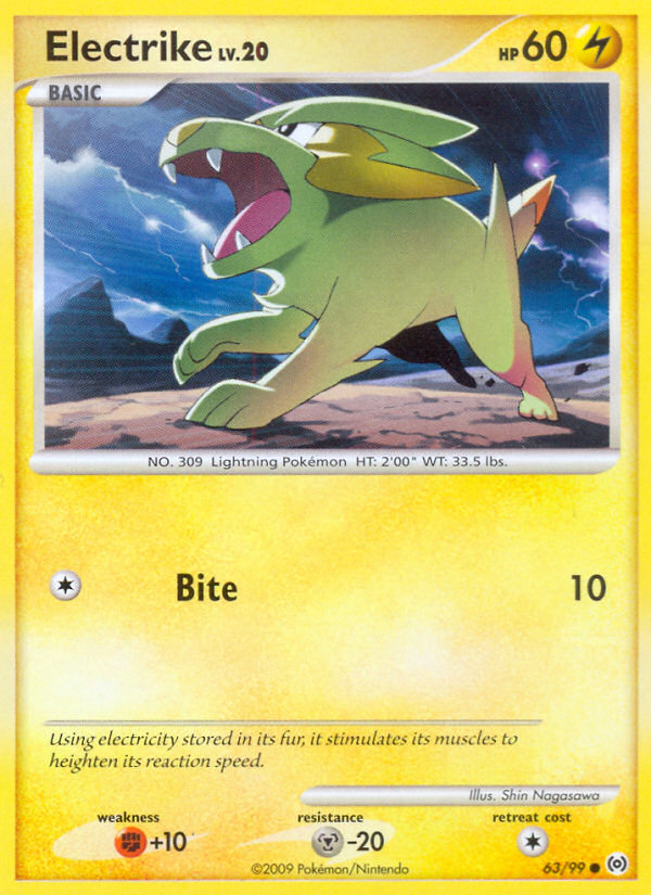 Electrike (63/99) [Platinum: Arceus] | Exor Games New Glasgow