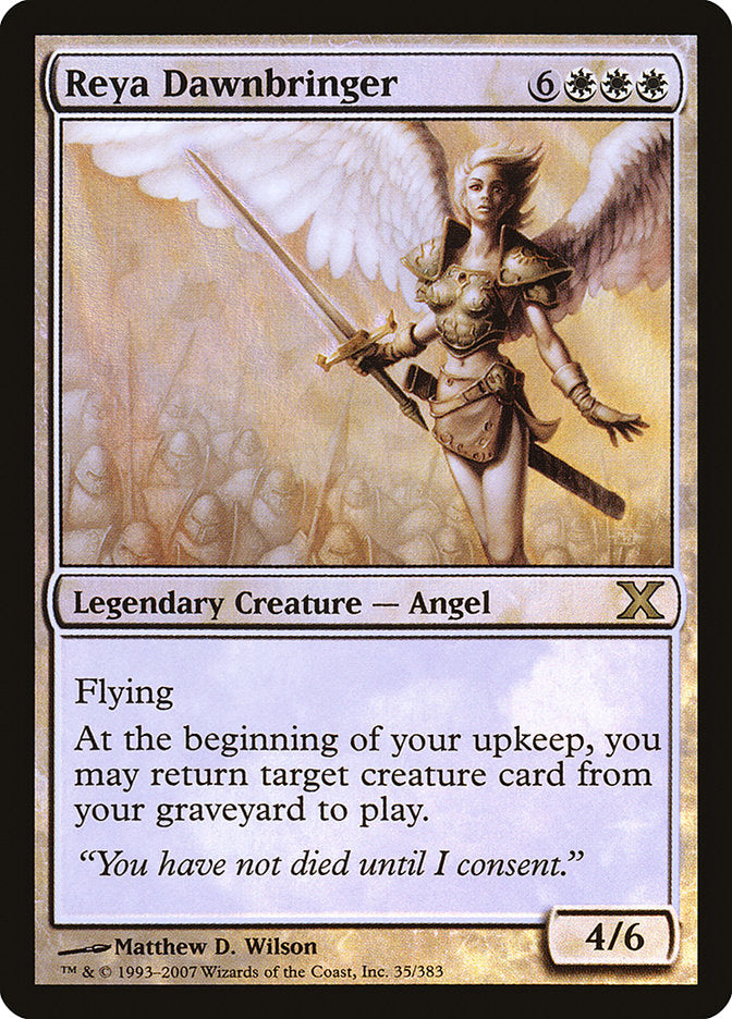 Reya Dawnbringer (Premium Foil) [Tenth Edition] | Exor Games New Glasgow