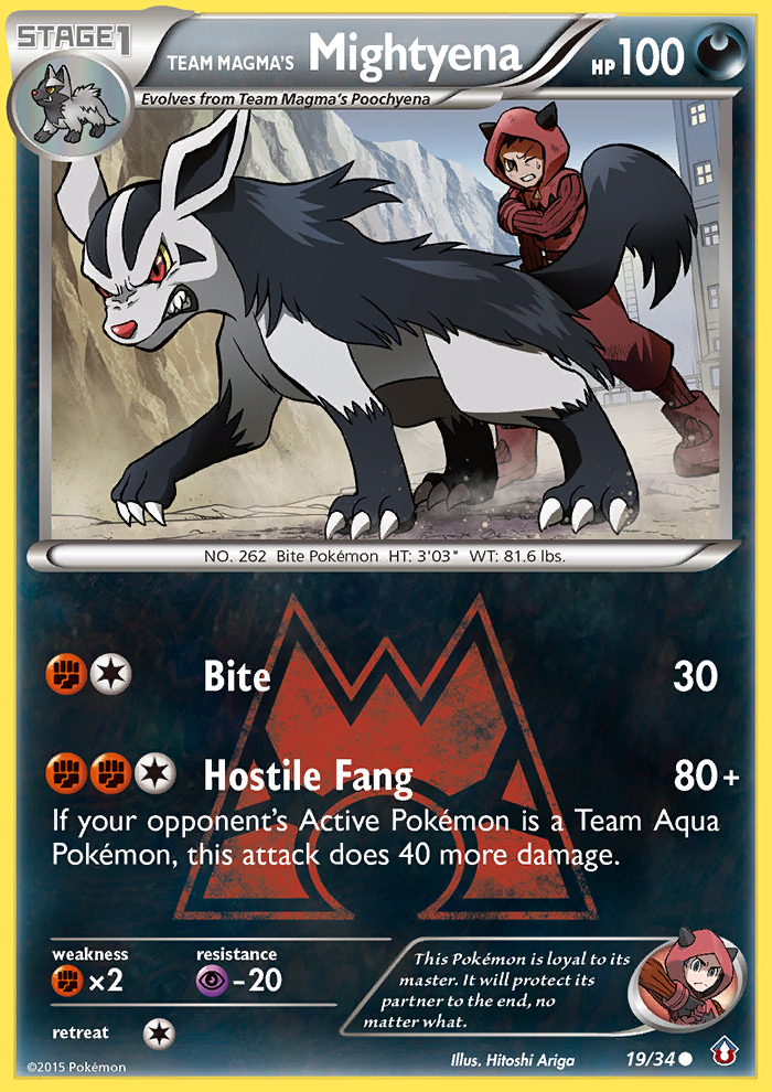 Team Magma's Mightyena (19/34) [XY: Double Crisis] | Exor Games New Glasgow