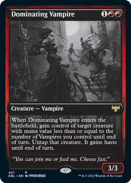 Dominating Vampire [Innistrad: Double Feature] | Exor Games New Glasgow