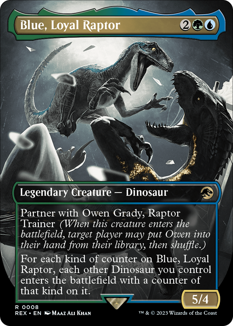 Blue, Loyal Raptor (Borderless) [Jurassic World Collection] | Exor Games New Glasgow