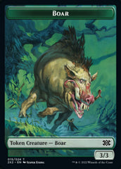 Boar // Soldier Double-sided Token [Double Masters 2022 Tokens] | Exor Games New Glasgow