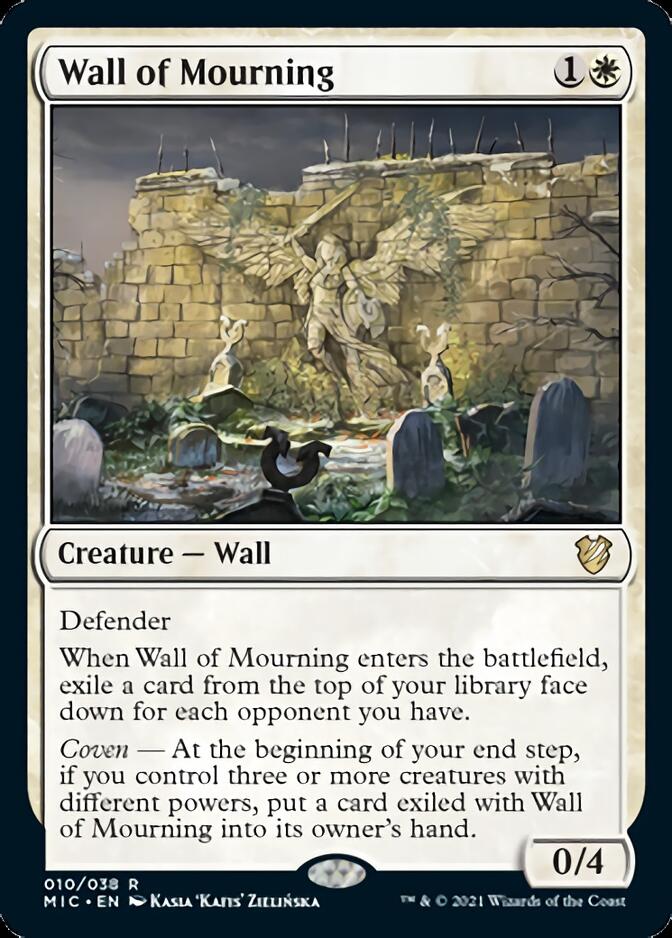 Wall of Mourning [Innistrad: Midnight Hunt Commander] | Exor Games New Glasgow