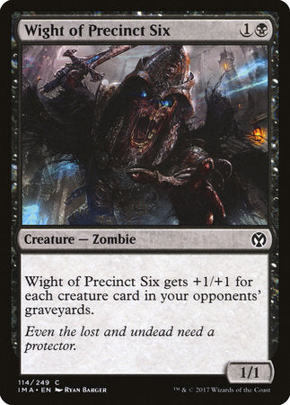 Wight of Precinct Six [Iconic Masters] | Exor Games New Glasgow