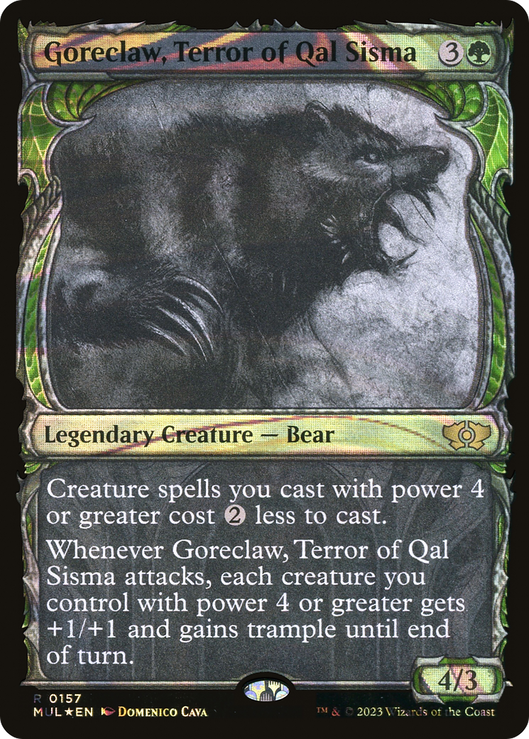 Goreclaw, Terror of Qal Sisma (Halo Foil) [Multiverse Legends] | Exor Games New Glasgow