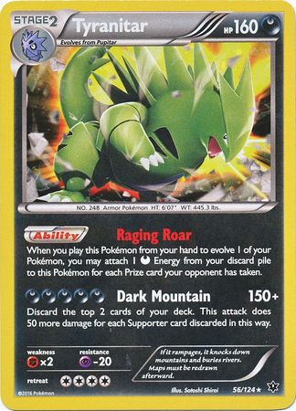 Tyranitar (56/124) (Cosmos Holo) [XY: Fates Collide] | Exor Games New Glasgow