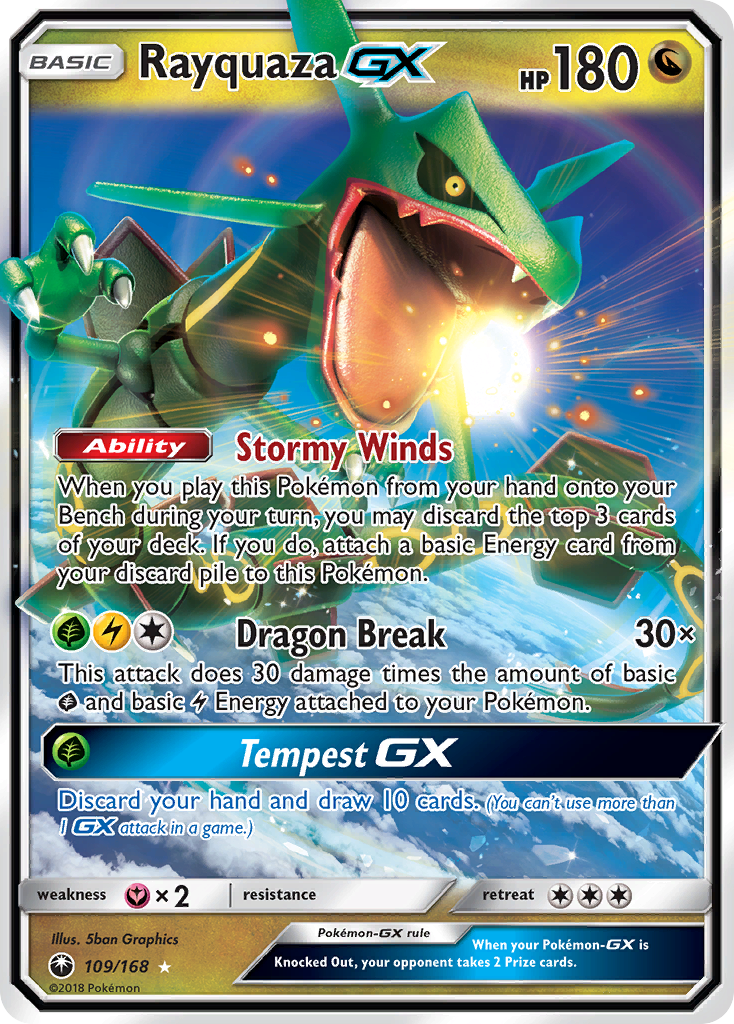 Rayquaza GX (109/168) [Sun & Moon: Celestial Storm] | Exor Games New Glasgow