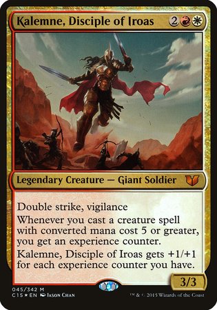 Kalemne, Disciple of Iroas (Oversized) [Commander 2015 Oversized] | Exor Games New Glasgow