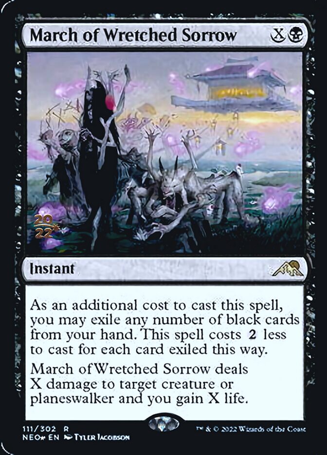 March of Wretched Sorrow [Kamigawa: Neon Dynasty Prerelease Promos] | Exor Games New Glasgow