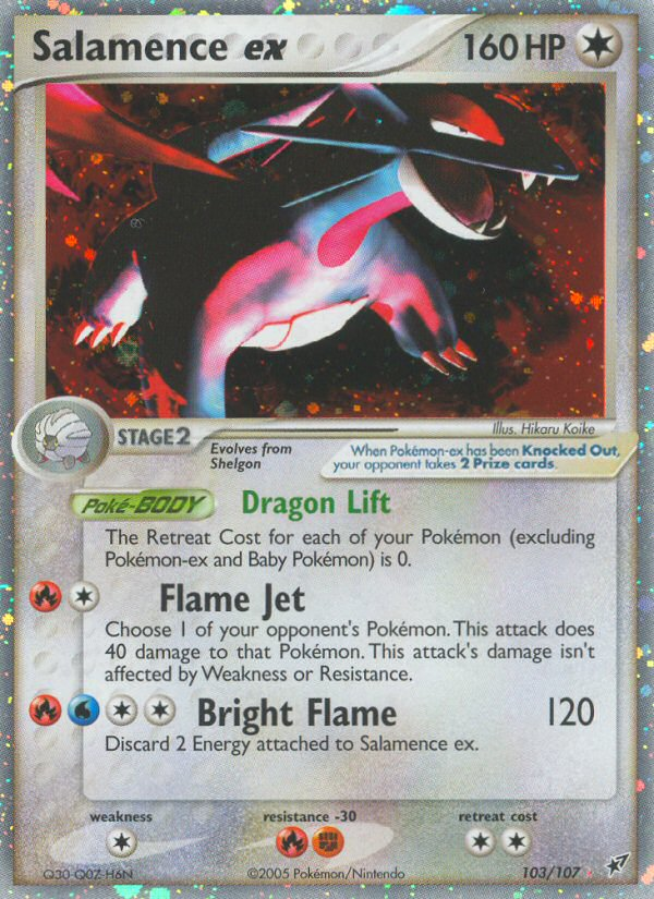 Salamence ex (103/107) [EX: Deoxys] | Exor Games New Glasgow
