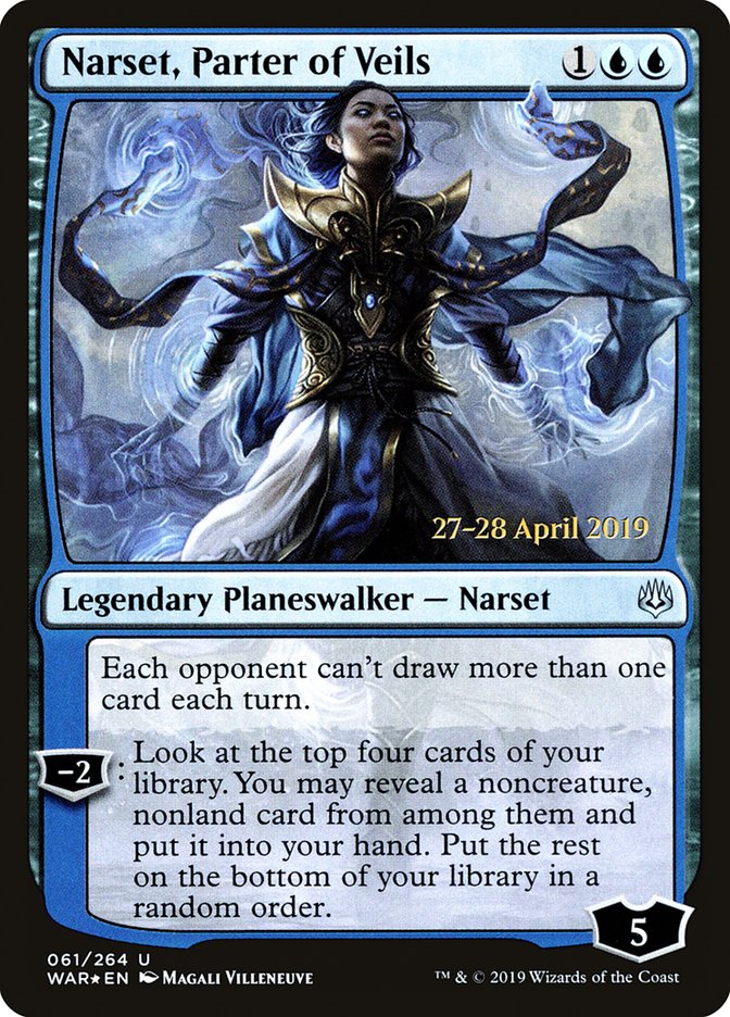 Narset, Parter of Veils  [War of the Spark Prerelease Promos] | Exor Games New Glasgow