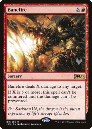 Banefire [Core Set 2019 Promos] | Exor Games New Glasgow