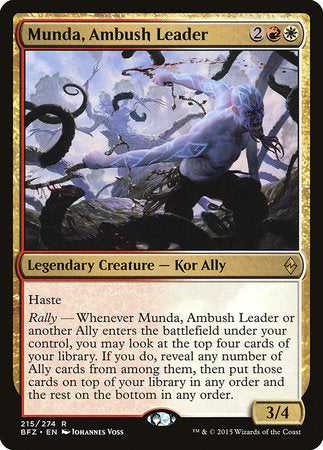 Munda, Ambush Leader [Battle for Zendikar] | Exor Games New Glasgow