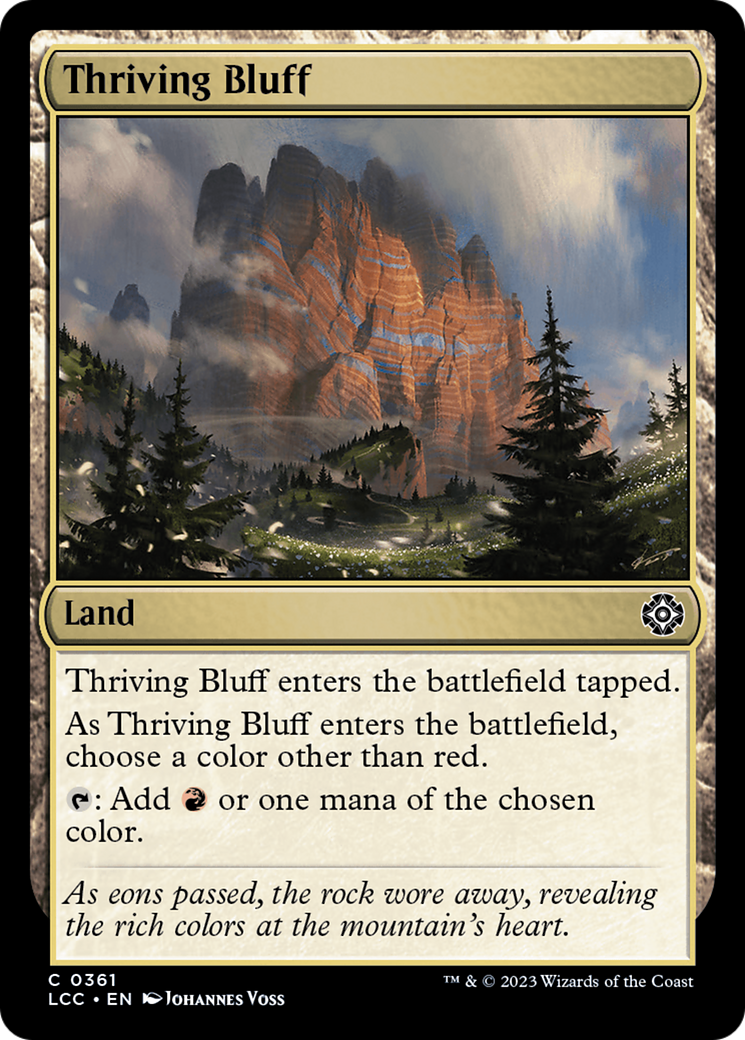 Thriving Bluff [The Lost Caverns of Ixalan Commander] | Exor Games New Glasgow