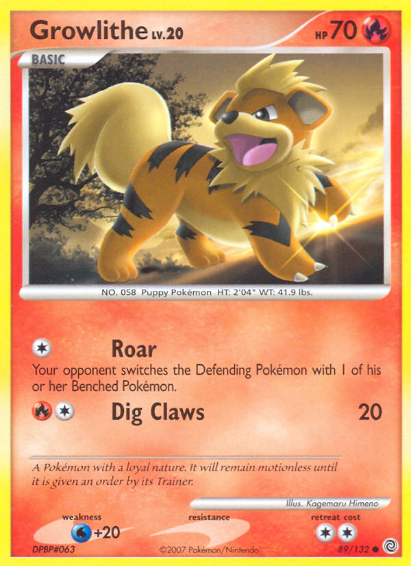 Growlithe (89/132) [Diamond & Pearl: Secret Wonders] | Exor Games New Glasgow