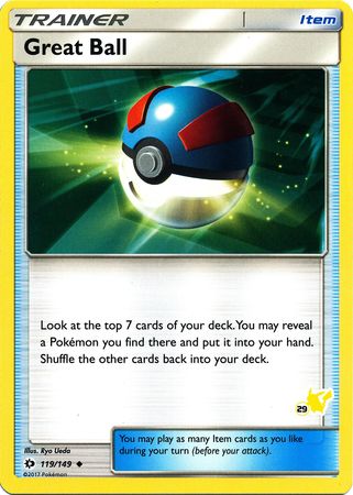 Great Ball (119/149) (Pikachu Stamp #29) [Battle Academy 2020] | Exor Games New Glasgow