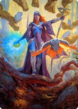 Kasmina, Enigma Sage Art Card [Strixhaven: School of Mages Art Series] | Exor Games New Glasgow