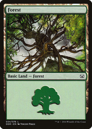 Forest (34) [Duel Decks: Nissa vs. Ob Nixilis] | Exor Games New Glasgow