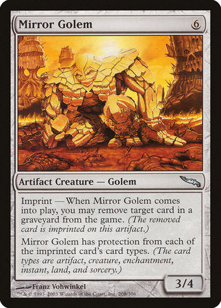 Mirror Golem [Mirrodin] | Exor Games New Glasgow