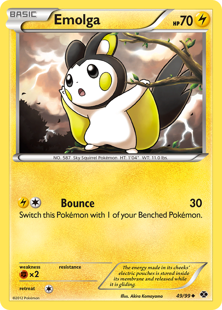 Emolga (49/99) [Black & White: Next Destinies] | Exor Games New Glasgow