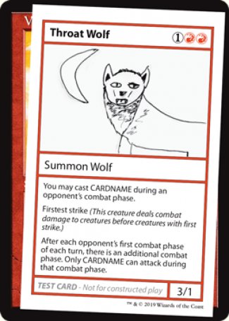 Throat Wolf (2021 Edition) [Mystery Booster Playtest Cards] | Exor Games New Glasgow