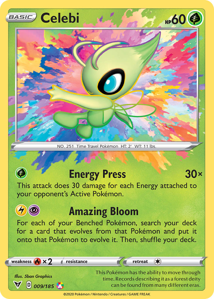 Celebi (009/185) [Sword & Shield: Vivid Voltage] | Exor Games New Glasgow