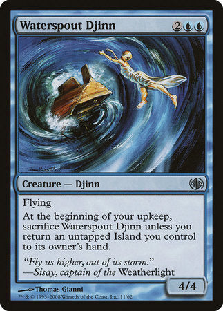 Waterspout Djinn [Duel Decks: Jace vs. Chandra] | Exor Games New Glasgow