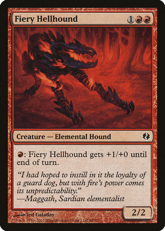 Fiery Hellhound [Duel Decks: Venser vs. Koth] | Exor Games New Glasgow