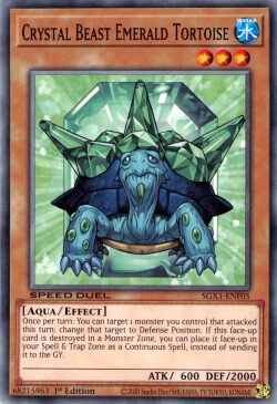 Crystal Beast Emerald Tortoise [SGX1-ENF05] Common | Exor Games New Glasgow