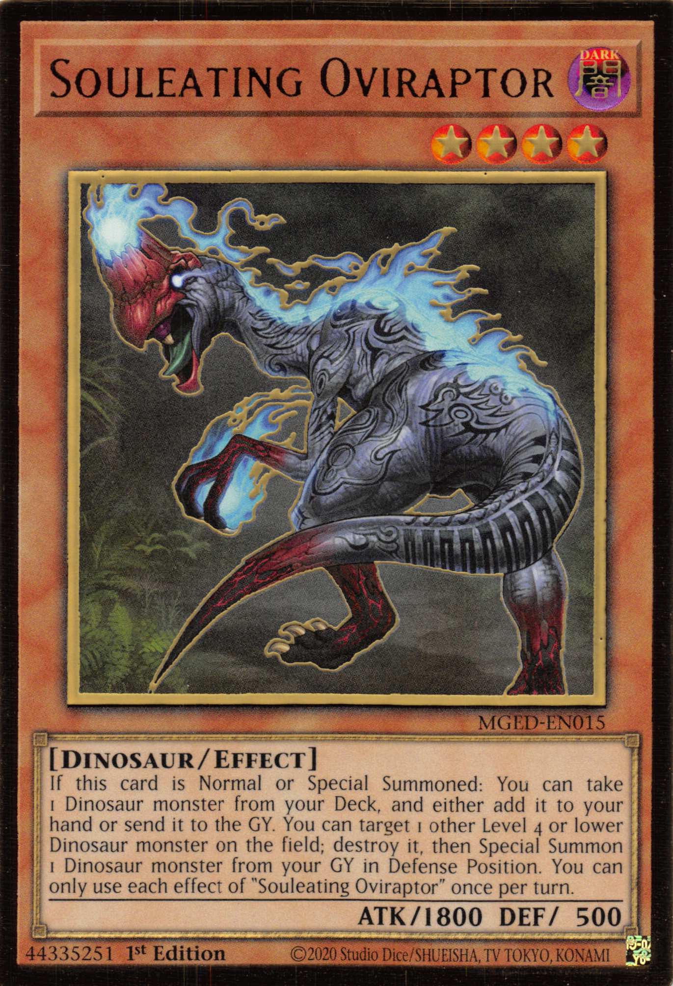 Souleating Oviraptor [MGED-EN015] Gold Rare | Exor Games New Glasgow