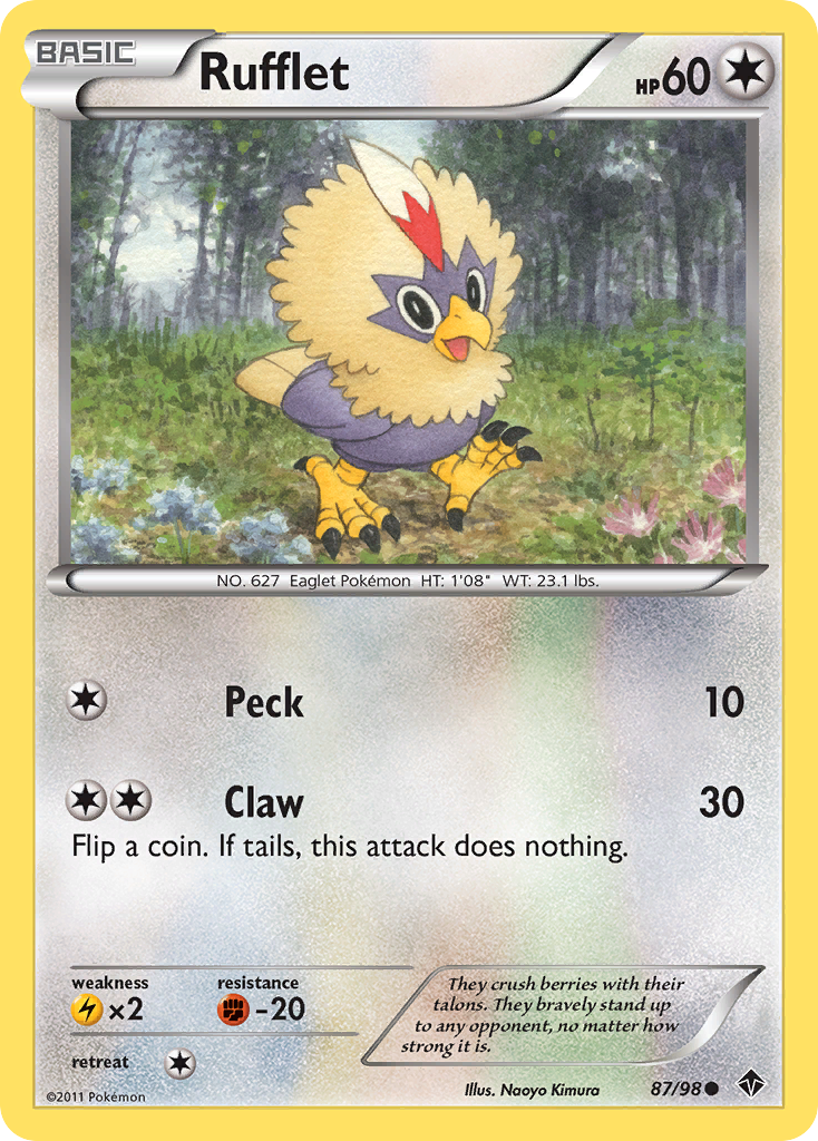 Rufflet (87/98) [Black & White: Emerging Powers] | Exor Games New Glasgow