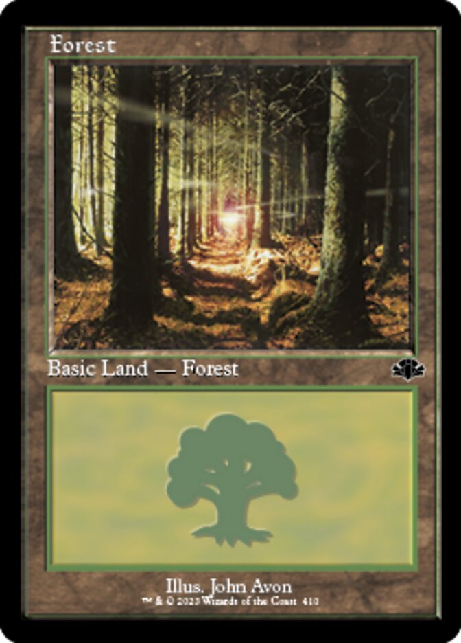 Forest (410) (Retro) [Dominaria Remastered] | Exor Games New Glasgow