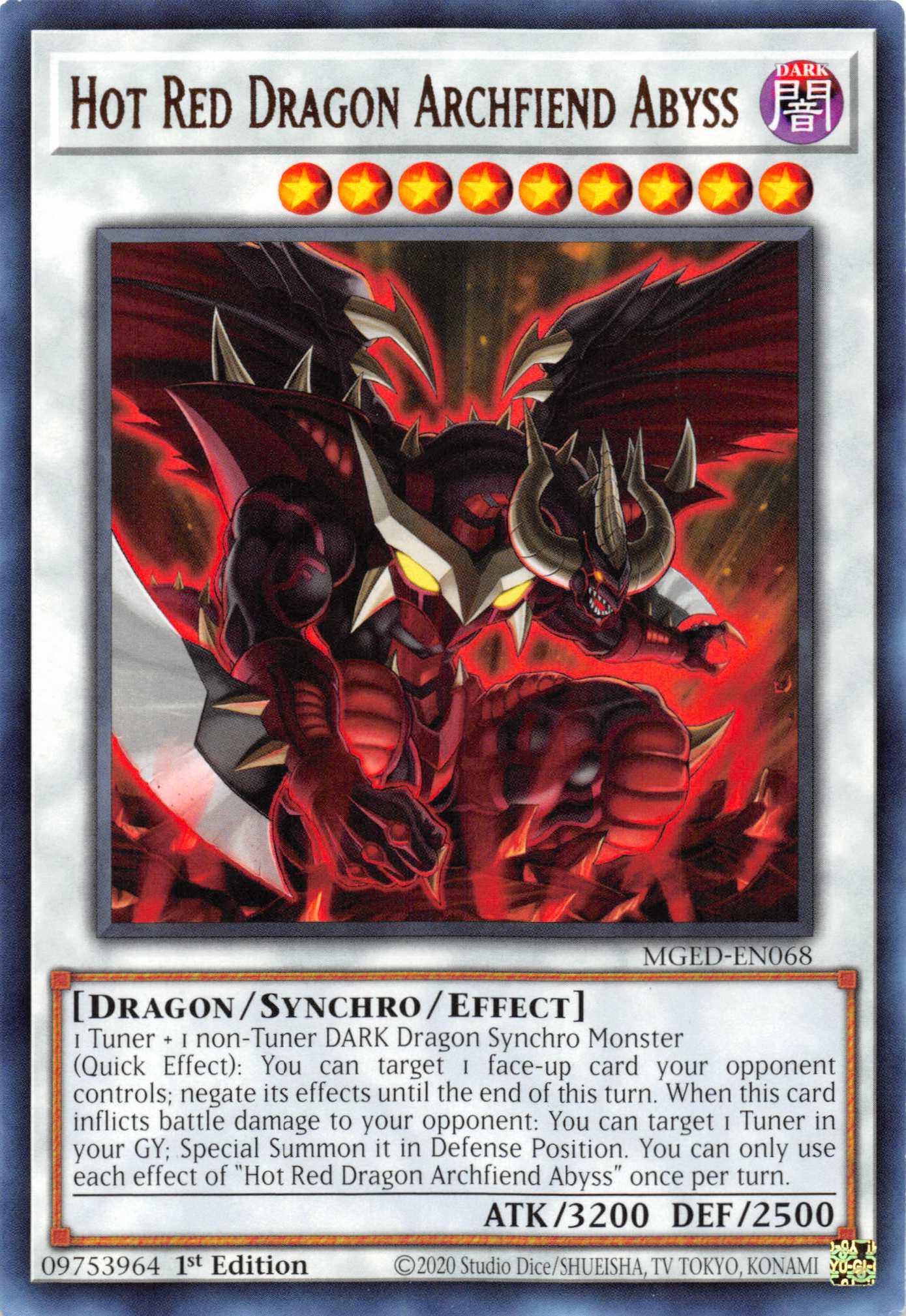 Hot Red Dragon Archfiend Abyss [MGED-EN068] Rare | Exor Games New Glasgow