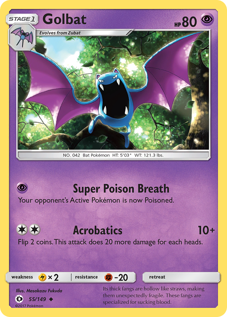 Golbat (55/149) [Sun & Moon: Base Set] | Exor Games New Glasgow