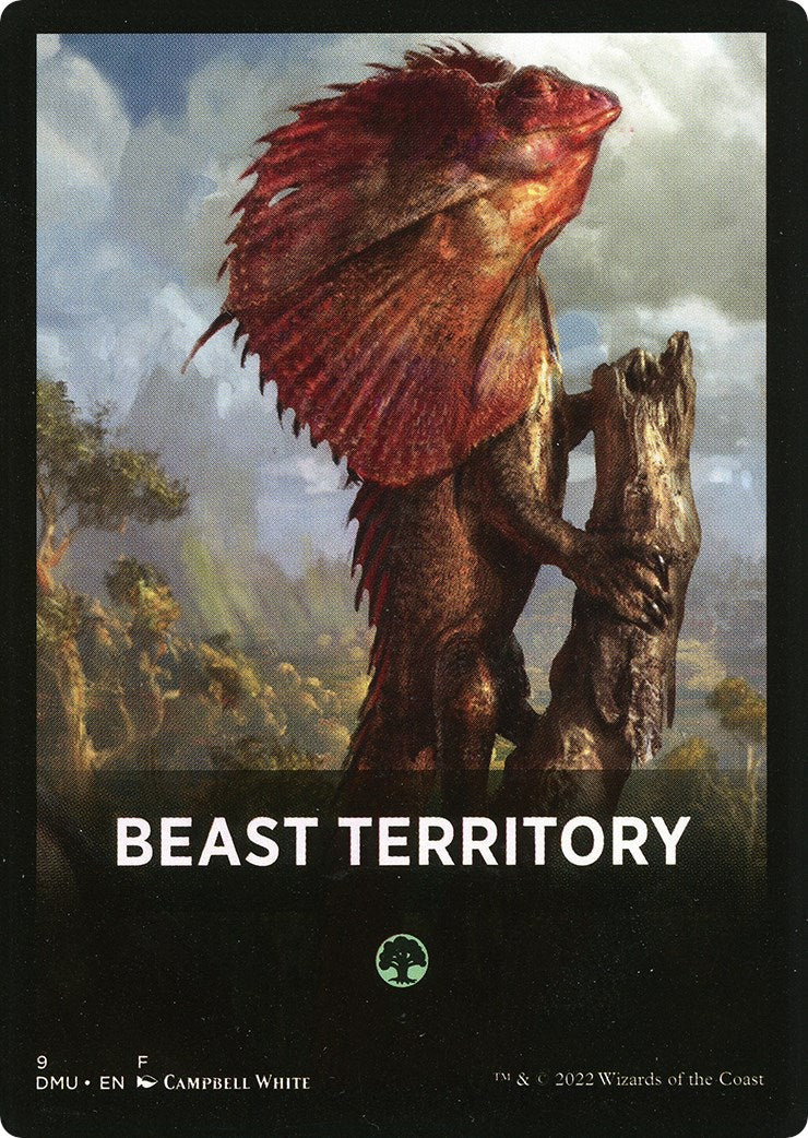 Beast Territory Theme Card [Dominaria United Tokens] | Exor Games New Glasgow