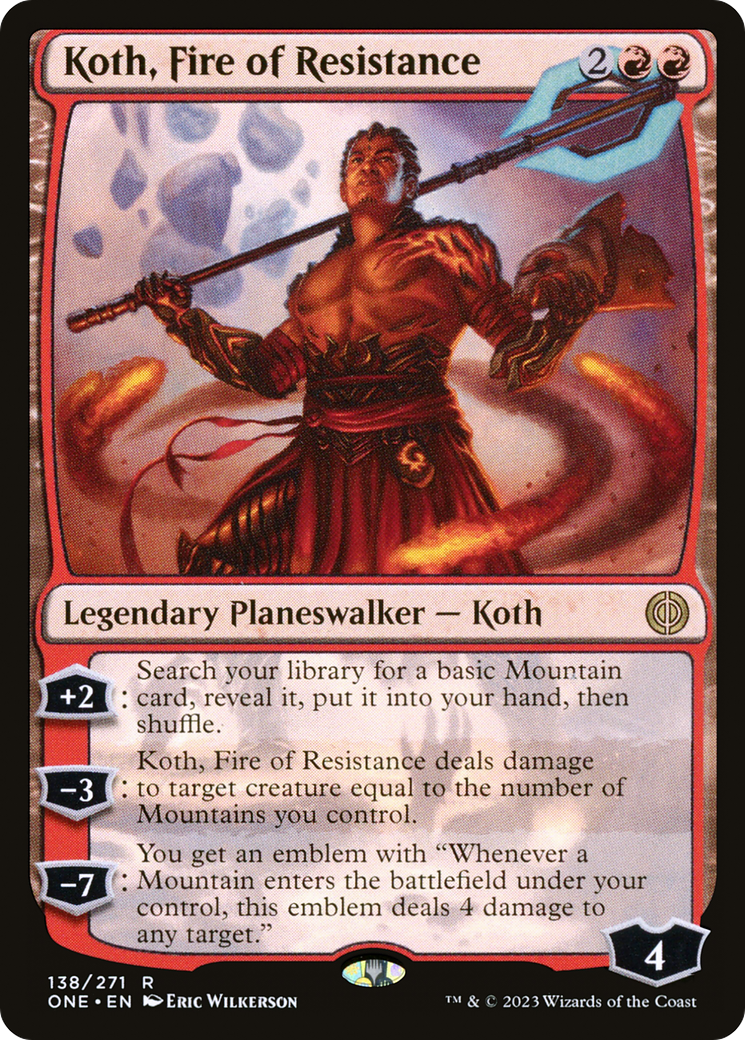 Koth, Fire of Resistance [Phyrexia: All Will Be One] | Exor Games New Glasgow