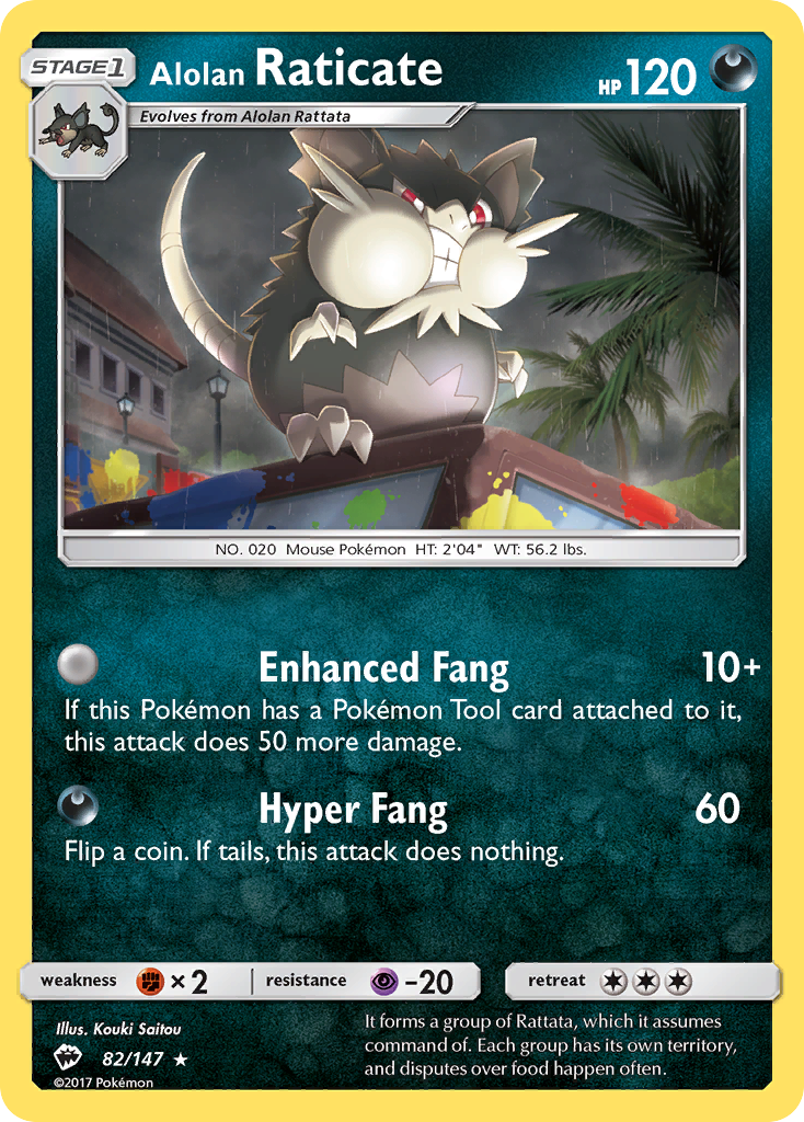 Alolan Raticate (82/147) [Sun & Moon: Burning Shadows] | Exor Games New Glasgow